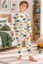 Boy's 100% Cotton Colorful Dinosaur Print Long-Sleeve Pajama Set - 3