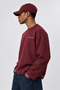 Erkek notbasicproject Oversize Long Sleeve Bordo - 2