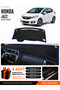 Honda Jazz (2018-2020) Compatible Glove Box Protection, Glove Box Cover, Glove Box Case - Black-Blue - Ho019