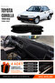 Toyota Corolla Findik Kasa (1988-1991) Compatible Dashboard Cover, Dashboard Case - Black - To011