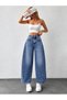 Women's High Waist Balloon Fit Barrel Jeans - 5