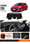 Hyundai̇ İ30 (2012-2016) Compatible Glove Box Protection, Glove Box Cover, Glove Box Case - Black-Beige - Hu005