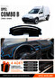 Opel Combo B (1992-2000) Compatible Glove Box Protection, Glove Box Cover, Glove Box Case - Black-Blue - Op006