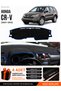 Honda Cr-V (2007-2012) Compatible Glove Box Protection, Glove Box Cover, Glove Box Case - Black-Blue - Ho015