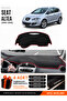Seat Altea (2010-2015) Compatible Glove Box Protection, Glove Box Cover, Glove Box Case - Black-Red - Se001