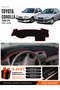 Toyota Corolla Terra E110 (1997-2002) Compatible Dashboard Cover, Dashboard Case - Black-Red - To013