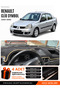 Renault Clio Symbol Without Airbags (2002-2008) Compatible Glove Box Cover, Glove Box Case - Black-Beige - Re011