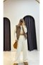 Oversize Padded Brown Vest