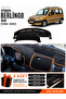 Citroen Berlinco M49 (1996-2001) Compatible Glove Box Cover, Glove Box Case - Black-Brown - Ci002
