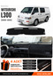 Mitsubishi L300 (2000-2010) Compatible Glove Box Protection, Glove Box Cover, Glove Box Case - Black - Mi011