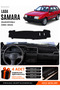 Lada Samara Injection-Molded (1990-2004) Compatible Glove Box Cover, Glove Box Case - Black-Grey - Ld002