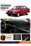 Volkswagen Passat B2 (1980-1988) Compatible Glove Box Cover, Glove Box Case - Black - Vw014