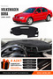 Volkswagen Bora (1998-2005) Compatible Dashboard Cover, Dashboard Case - Black-Grey - Vw009