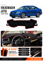Volkswagen Jetta (2010-2018) Compatible Dashboard Cover, Dashboard Case - Black-Red - Vw013