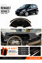 Renault Scenic 3 (2009-2016) Compatible Glove Box Cover, Glove Box Case - Black-Beige - Re045