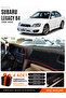 Subaru Legacy B4 (1998-2003) Compatible Glove Box Cover, Glove Box Case - Black-Red - Su006