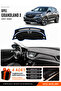 Opel Grandland X (2017-2020) Compatible Glove Box Cover, Glove Box Case - Black-Blue - Op024