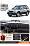 Subaru Forester (1997-2002) Compatible Glove Box Cover, Glove Box Case - Black-Brown - Su002