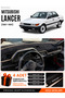 Mitsubishi Lancer (1987-1991) Compatible Glove Box Cover, Glove Box Case - Black-Beige - Mi012