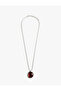 Stoned Steel Mixed Chain Necklace