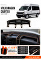 Volkswagen Crafter (2012-2019) Compatible Glove Box Cover, Glove Box Case - Black-Brown - Vw032
