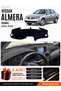 Nissan Almera Screened (2000-2006) Compatible Glove Box Cover, Glove Box Case - Black-Beige - Ni002