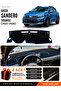 Dacia Sandero (2022-2026) Screenless Compatible Glove Box Cover, Glove Box Case - Black-Blue - Da002