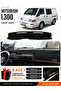 Mitsubishi L300 (2000-2010) Compatible Glove Box Cover, Glove Box Case - Black-Brown - Mi011