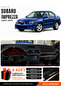 Subaru Impreza (2000-2007) Compatible Glove Box Cover, Glove Box Case - Black-Grey - Su003
