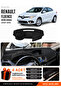 Renault Fluence Large Screen (2009-2016) Compatible Glove Box Cover, Glove Box Case - Black - Re023