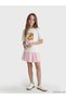 Printed T-Shirt and Shorts Skirt for Girls