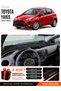 Toyota Yaris (2014-2019) Compatible Glove Box Protection, Glove Box Cover, Glove Box Case - Black-Beige - To026
