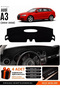 Audi A3 (2004-2008) Compatible Glove Box Protection, Glove Box Cover, Glove Box Case - Black - Au002