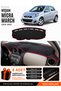 Nissan Micra March (2010-2016) Compatible Glove Box Cover, Glove Box Case - Black-Red - Ni008