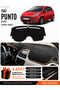 Fiat Punto Evo (2015-2021) Compatible Dashboard Cover, Dashboard Case - Black-Brown - Fi017