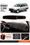 Renault 12 Toros Covered (1969-2000) Compatible Glove Box Cover - Black-Brown - Re001