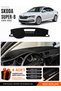 Skoda Super-B (2015-2021) Compatible Glove Box Protection, Glove Box Cover, Glove Box Case - Black-Grey - Sk012
