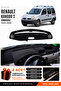 Renault Kangoo 2 Without Airbags (2004-2008) Compatible Glove Box Cover, Glove Box Case - Black - Re026