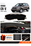 Honda Cr-V (2007-2012) Compatible Glove Box Cover, Glove Box Case - Black-Brown - Ho015