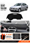 Seat Toledo (2005-2013) Compatible Glove Box Protection, Glove Box Cover, Glove Box Case - Black-Grey - Se008