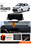 Kia Picanto (2017-2025) Compatible Glove Box Protection, Glove Box Cover, Glove Box Case - Black - Ki010