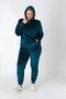 Mooda Velvet Lycra Plus Size Women's Tracksuit Set - 2