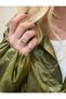 Zircon Stone Adjustable Numberless Steel Ring - 4