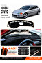 Honda Civic Eg-Ex-El (1994-2000) Compatible Torpedo Cover, Torpedo Case - Black-Brown - Ho005