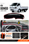 Kia Bongo (2004-2019) Compatible Glove Box Protection, Glove Box Cover, Glove Box Case - Black-Red - Ki001