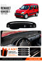 Renault Kangoo 1 (1997-2003) Compatible Glove Box Protection, Glove Box Cover, Glove Box Case - Black - Re025