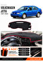 Volkswagen Jetta (1997-2003) Compatible Dashboard Cover, Dashboard Case - Black-Red - Vw009