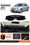 Volkswagen Jetta (2007-2011) Compatible Dashboard Cover, Dashboard Case - Black-Brown - Vw010