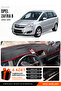 Opel Zafira B (2004-2011) Compatible Glove Box Cover, Glove Box Case - Black-Red - Op018