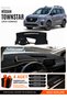 Nissan Townstar (2025 and Later) Compatible Glove Box Cover, Glove Box Case - Black-Beige - Ni023